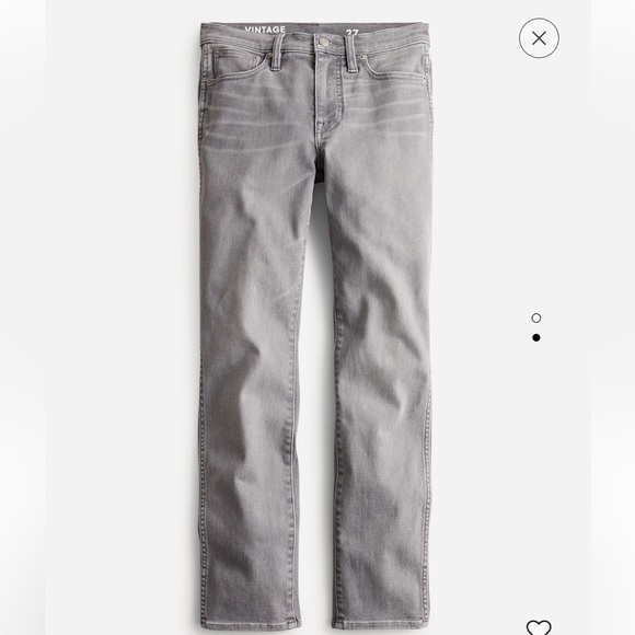 J. Crew Denim - J. Crew 9” vintage slim-straight jean in Grey Dove wash